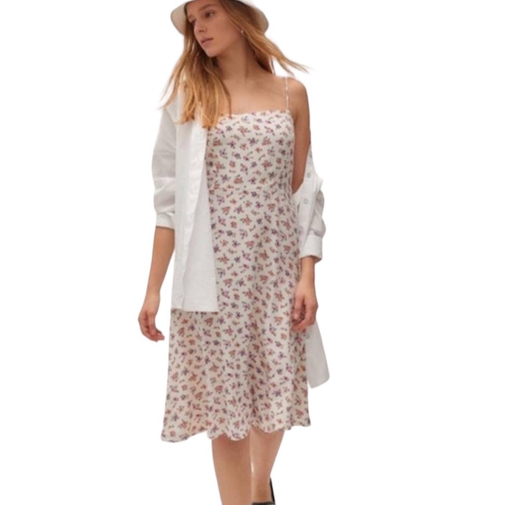 Urban Outfitters Ashley Floral MIDI Dress Large